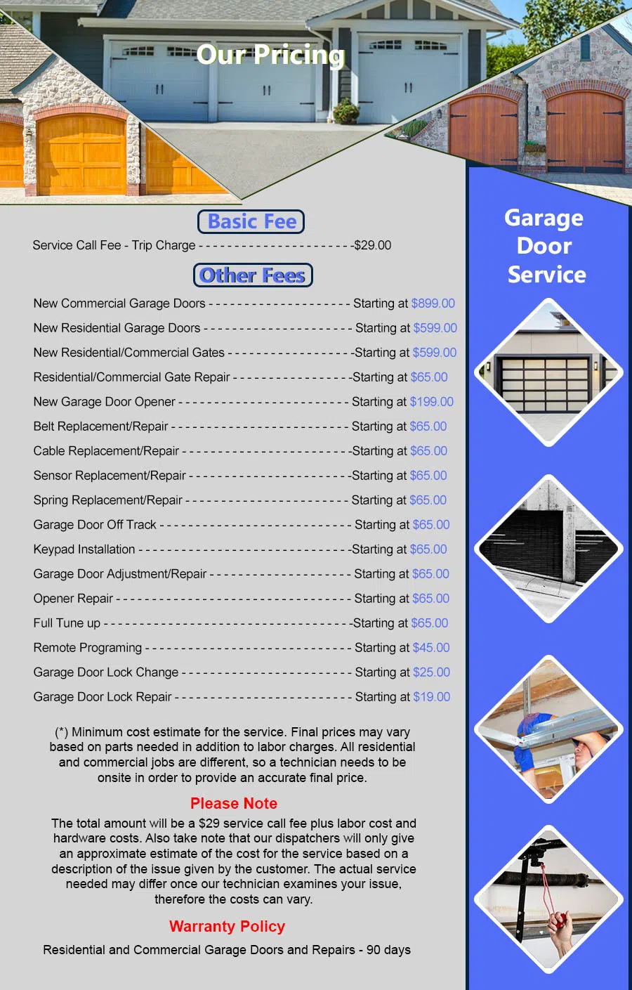 Metro Garage Door Repair Service North Las Vegas, NV 702-708-1018